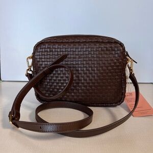 Quince Italian Leather Handwoven Crossbody